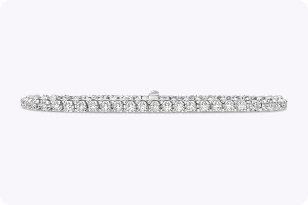 1.94 Carats Total Round Brilliant Cut Diamond Tennis Bracelet in White Gold