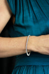 7.85 Carats Total Round Brilliant Cut Diamond Tennis Bracelet in White Gold