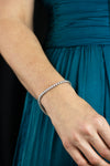 7.85 Carats Total Round Brilliant Cut Diamond Tennis Bracelet in White Gold