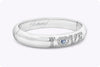 Chopard LOVE 1.65 Carats Total Heart Shape Sapphire & Diamond Bangle Bracelet in White Gold