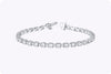 4.53 Carat Total Round Brilliant Cut Diamond Tennis Bracelet in White Gold