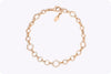 1.40 Carat Total Round Cut Diamond Fashion Bracelet in Rose Gold