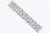 6.58 Carats Total Round Brilliant Cut Diamond Fashion Bracelet in White Gold