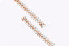 8.20 Carats Total Marquise & Pear Shape Diamond Fashion Bracelet in Rose Gold