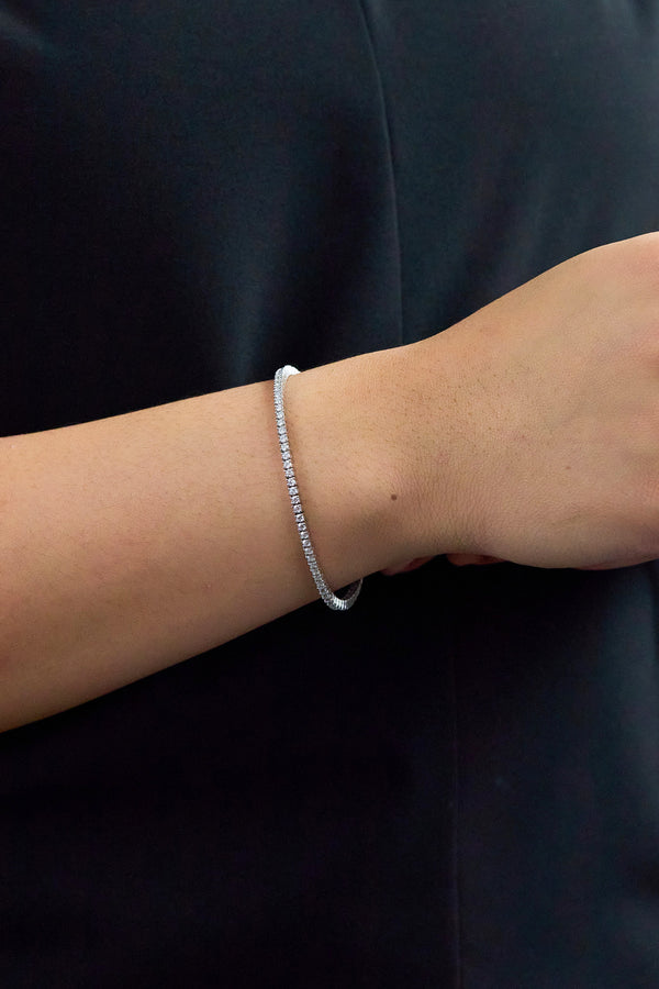 2.11 Carats Round Brilliant Diamond Tennis Bracelet