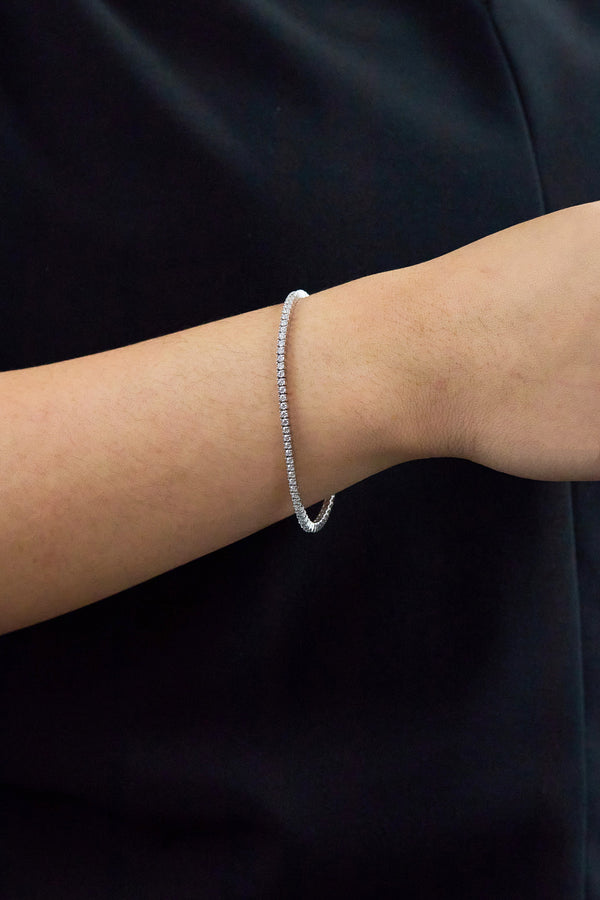 Diamond Tennis Bracelet in White Gold