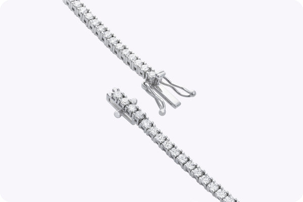 Brilliant Cut Diamond Tennis Bracelet in White Gold
