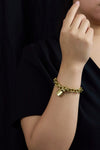 Louis Vuitton Padlock & Key Bracelet in 18K Yellow Gold