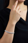 11.25-carat marquise and pear shape diamond bracelet in white gold