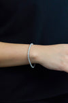 6.45 Carats Total Round Brilliant Cut Diamond Tennis Bracelet in White Gold