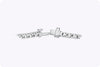 6.45 Carats Total Round Brilliant Cut Diamond Tennis Bracelet in White Gold