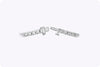 6.20 Carats Total Round Brilliant Cut Diamond Tennis Bracelet in White Gold