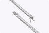 8.54 Carats Total Alternating Pear-Shaped Diamond Tennis Bracelet in White Gold