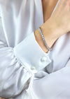 12.89 Carats Total Round Brilliant Cut Diamond Tennis Bracelet in White Gold