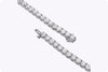 12.89 Carats Total Round Brilliant Cut Diamond Tennis Bracelet in White Gold
