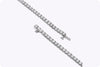 5.00 Carats Total Round Brilliant Cut Diamond Tennis Bracelet in White Gold