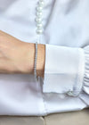 8.12 Carats Total Round Brilliant Cut Diamond Tennis Bracelet in White Gold