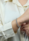 16.80 Carats Total Round Brilliant Cut Diamond Tennis Bracelet in White Gold