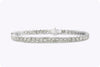 13.21 Carats Total Princess Cut Diamond Classic Tennis Bracelet in White Gold