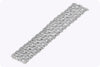 8.17 Carats Total Brilliant Round Diamond Cluster Wide Fashion Bracelet in White Gold