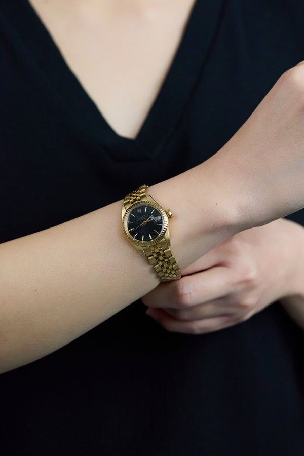 1979 Rolex Date Wristwatch in Yellow Gold