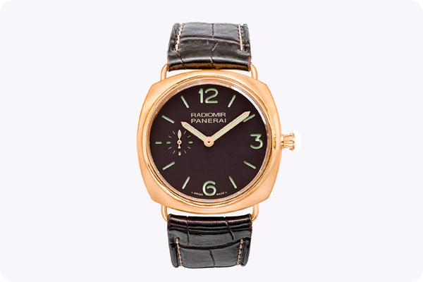 Radiomir Panerai Rose Gold Oro Rosso Mechanical Wristwatch Ref PAM00336