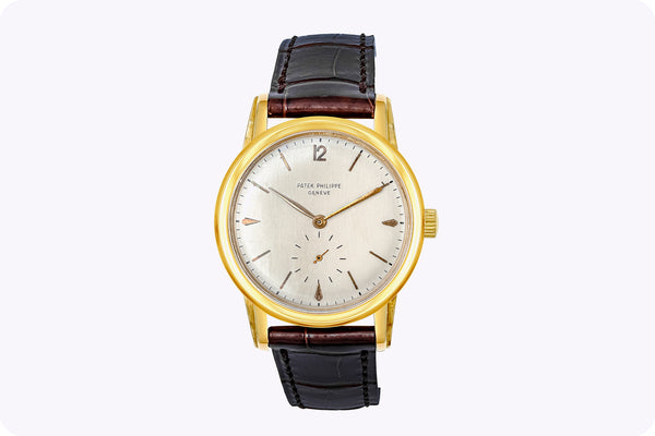 Vintage Patek Philippe Calatrava Men's Wristwatch in Yellow Gold