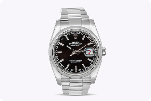 Rolex Datejust Roulette Date Stainless Steel Wristwatch Ref. 116200