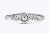 Omega 9.00 Carat Total Mixed Shape Diamond Vintage Ladies Wrist Watch in Platinum