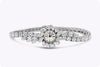 Omega 9.00 Carats Total Mixed Shape Diamond Vintage Lady's Wristwatch in Platinum