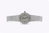 Baume et Mercier Ladies Antique Watch with Diamond Bezel and Blue Sapphire Crown