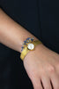 Movado 3.55 Carats Total Mixed-Cut Sapphire & Diamond Antique Watch Bracelet in Yellow Gold