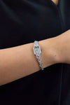 Coronet 2.04 Carats Mixed-Cut Diamonds Vintage 1940s Ladies Watch in Platinum