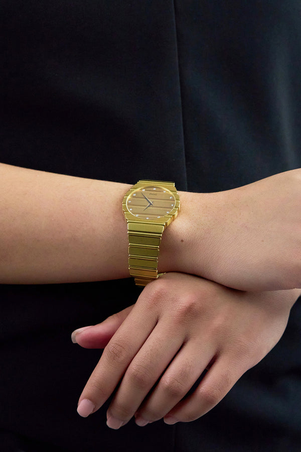 Piaget Polo Diamond Quartz Unisex Watch in 18K Yellow Gold