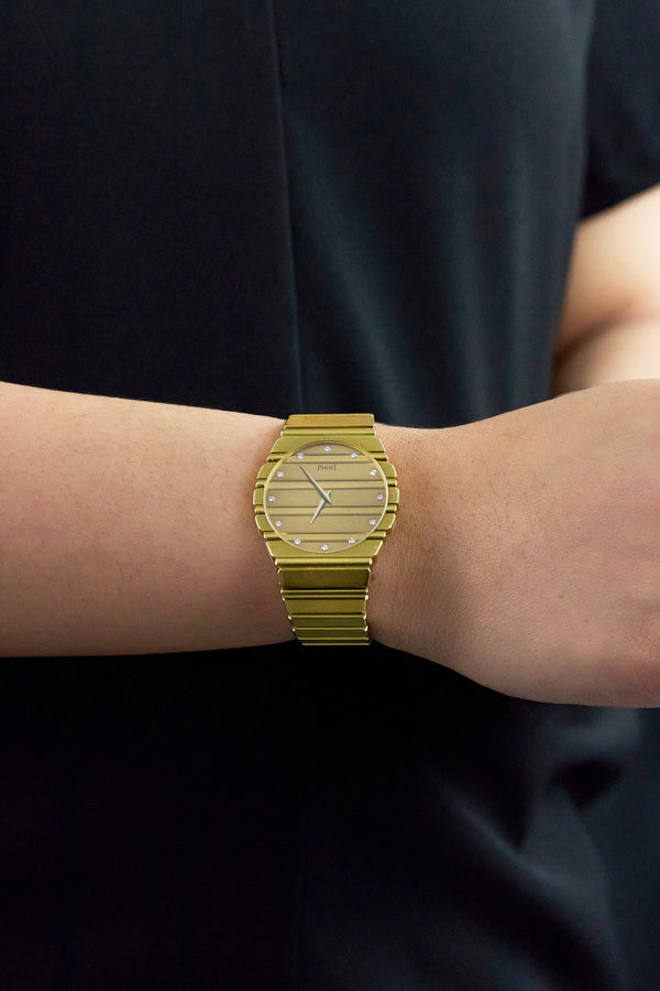 Piaget Polo Diamond Quartz Unisex Watch in 18K Yellow Gold