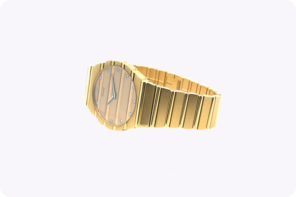Piaget Polo Diamond Quartz Unisex Watch in 18K Yellow Gold