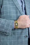 Audemars Piguet Vintage Onyx and Diamond Wristwatch in Yellow Gold