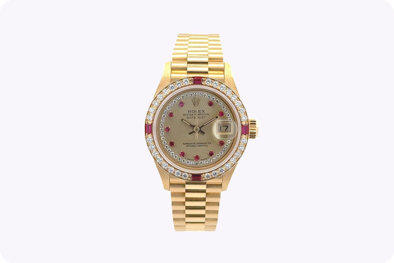 エル2様 1985 Rolex Lady-Datejust Ruby & Diamond Watch Ref. 69068|Roman Malakov