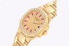 1994 Patek Philippe Ruby and Diamond Wristwatch in Yellow Gold, Ref. No. 4700/153