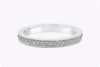 0.36 Carats Total Brilliant Round Cut Diamond Eternity Wedding Band in White Gold