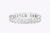 2.30 Carat Total Princess Cut Diamond Eternity Wedding Band Ring in Platinum
