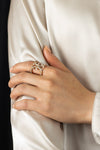1.12 Carats Total Brilliant Round Diamonds Double Shank Fashion Ring in Rose Gold