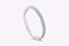 0.38 Carats Total Brilliant Round Diamond Eternity Wedding Band in White Gold