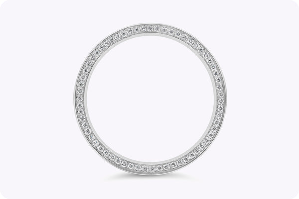 0.28 Carats Total Brilliant Round Cut Diamond Wedding Band  in Platinum