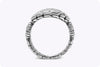 David Yurman 0.37 Carats Total Brilliant Round Cut Diamond Cocktail Fashion Ring in White Gold and Silver