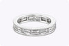 Van Cleef & Arpels Romance 1.65 Carats Total Baguette Diamond Eternity Wedding Band in Platinum