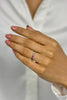 1.23 Carats Total Round Cut Multi-Gemstone Eternity Wedding Band in White Gold