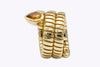 Bvlgari Yellow Gold 3 Coil Tubagas Ring