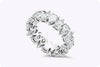 5.52 Carat Total Pear Shape Diamond Eternity Wedding Band Ring in Platinum