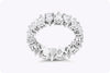 5.52 Carat Total Pear Shape Diamond Eternity Wedding Band Ring in Platinum